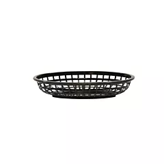 Tablecraft classic basket, noir, 9-3/8