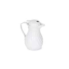 Browne Swirl Insulated Server, White, 20 oz - 744220 016/744