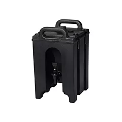 Cambro Camtainer Insulated Beverage Container, Black, 1.5 ga