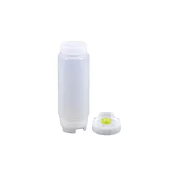 Fifo squeeze bottle w/ medium valve, yellow, 12 oz - cb12-22