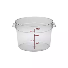 Cambro Camwear Round Container, Clear, 12 qt - CW12135 025/C