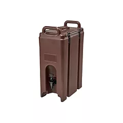 Cambro Camtainer Insulated Beverage Container, Dark Brown, 4