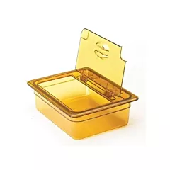 Cambro flipcouvercle high heat notched, amber - 025/60hpln150