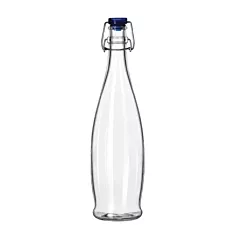 Libbey 34 Oz Glass Water Bottle with Wire Ball Lid 6 /Case
