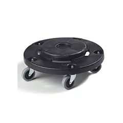 Carlisle Flo-Pac Round Container Dolly, Black - 36910 03 376
