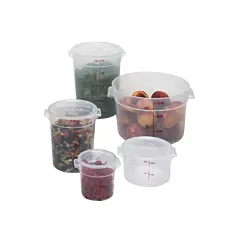 Cambro Round Food Storage Container, Translucent, 18 qt - 18