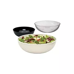 Cambro camwear ribbed bowl round, white, 10