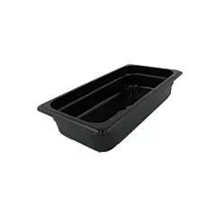 Cambro camwear pan, noir, 1/3 size 2.5
