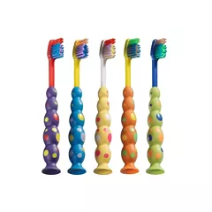 Plak Smacker Kid's Suction Cup Toothbrushes Assorted 144/box (VM133-30050)