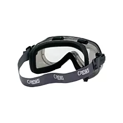 Crews Lunettes de sécurité Verdict(MD) avec joint en mousse, Indirecte, Transparent, ANSI Z87+, Anti-égratignures, Élastique (2400F)