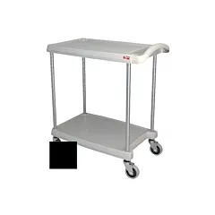 Metro myCart Series Polymer Utility Cart 2-Shelf, Black, 16