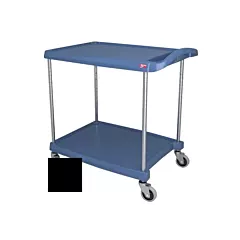 Metro myCart Series Polymer Utility Cart 2-Shelf, Black, 20