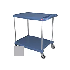 Metro myCart Series Polymer Utility Cart 2-Shelf, Gray, 20