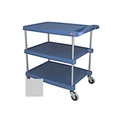 Metro mycart series polymer utility cart 3-shelf, gray, 20