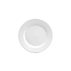 Oneida bright white rolled-edge plate, white, 8