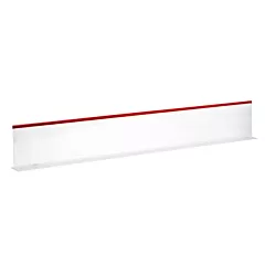 Nella Divider with Red Beading, Clear, 5