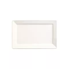 World Tableware Slate Rectangular Serving Platter, White, 11