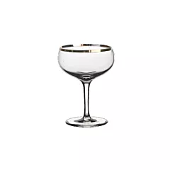 Steelite Champagne Glass Paris Coupe, Gold Line, 8 oz 2DZ -