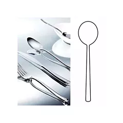 Steelite yuki round bowl soup spoon, 7