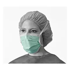 Anti-Fog Surgical Tie Face Mask, Green, 50/box 
