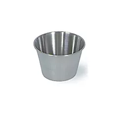Browne Stainless Steel Sauce Cup, 2.5 oz - 12/Case