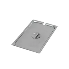 Browne stainless steel notched steam table pan cover, full s