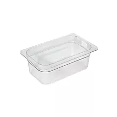 Cambro Camwear Pan, Clear, 1/4 Size 4