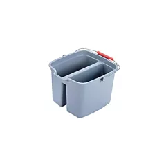 Rubbermaid Double Pail, Gray, 17 qt - FG261700GRAY 152/FG261