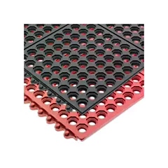 San jamar connect-a-mat, noir, 3'x3' - km1140b 702/km1140b