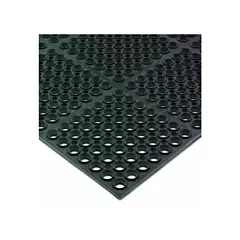 San jamar grease-resistant anti-slip/fatigue mat, noir, 3'x