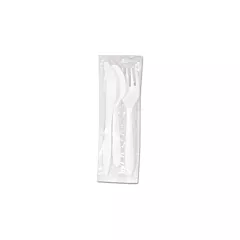 Individually Wrapped Plastic Cutlery Kits- Case of 100