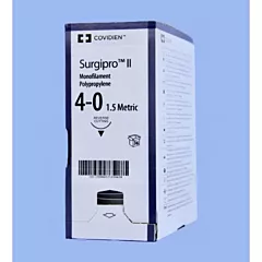 Medtronic Covidien SurgiPro II Suture Polypropylene Monofilament 4-0 P12, 18