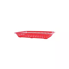 Tablecraft rectangular platter basket, red, 11.75