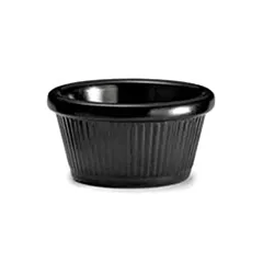 G.E.T. Fluted Ramekin, Black, 4 oz 4DZ - RM-401-BK 689/RM-40