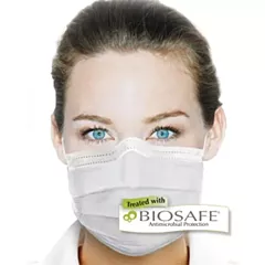 Crosstex BIOSAFE Ultra Sensitive Earloop Mask White 40/box