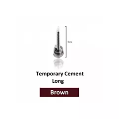 DX (148-DX-1000CL) Mixer 160 Mixing Tips Temporary Cement Brown Long 50/Bag Clear