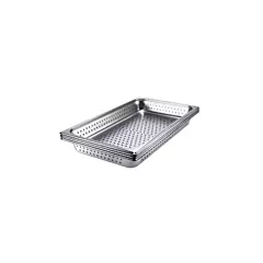 Browne Stainless Steel Perforated Steam Pan, Full-Size, 4