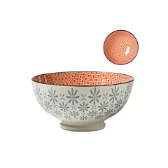 Torre & Tagus Kiri Porcelain Bowl, Gerbera Diamond Design, 8