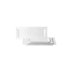 Tableware solutions anton noir rectangular plate, white, 14