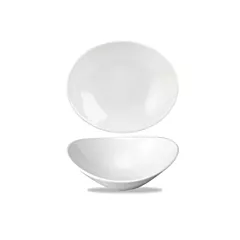 Churchill orbit oval coupe bowl, white, 10