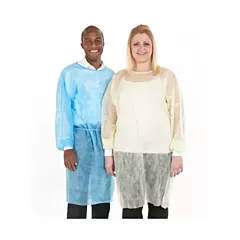 Medicom SafeWear Form-Fit Isolation Gown, Yellow, Regular, 12/pkg 