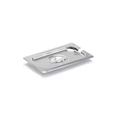 Vollrath super pan v stainless steel slotted cover, 1/9 size