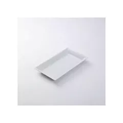 American Metalcraft Rectangular Melamine Platter, White, 14-