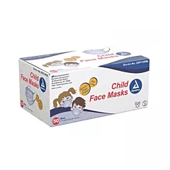 Dynarex Child Earloop Face Mask Blue 50/box 