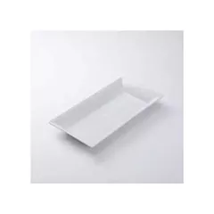 American Metalcraft Rectangular Melamine Platter, White, 18