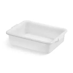Vollrath White Bus Bin, 5