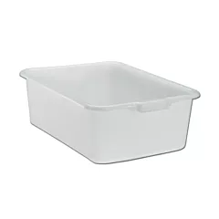 Vollrath White Bus Bin, 7