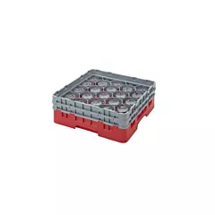 Cambro camrack verreware rack, gray, 20-compartment, 5-1/4
