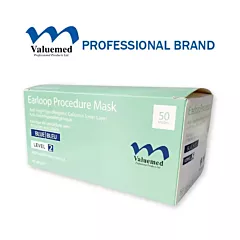Valuemed Professional Anti Fog Earloop Mask Blue Level 2, box/50