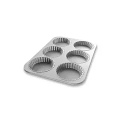 Bundy chicago metallic fluted tart pan, 11 1/8